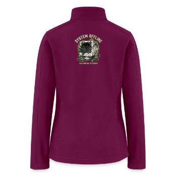 System Offline Returning Earth - Women’s Soft Shell Jacket - raspberry - Back