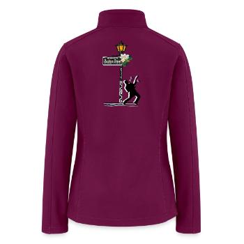 Bourbon Street Guitarist  - Women’s Soft Shell Jacket - raspberry - Back