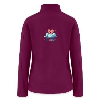 Let s Break the Ice - Women’s Soft Shell Jacket - raspberry - Back