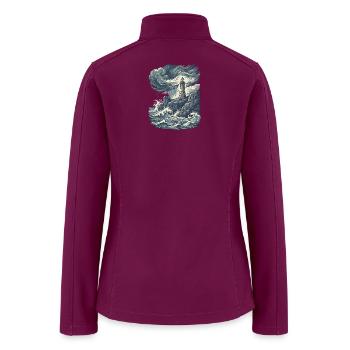 Stormwave Lighthouse - Women’s Soft Shell Jacket - raspberry - Back