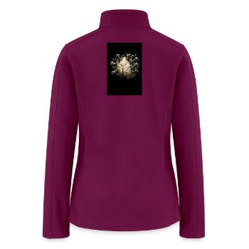 Boltbound Brain Circuits - Women’s Soft Shell Jacket - raspberry - Back