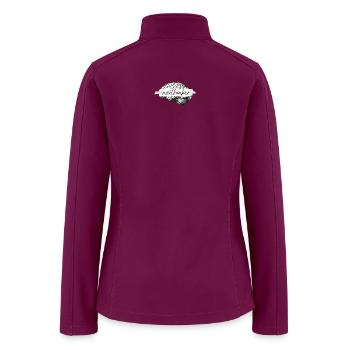Overthinker Brain Design – Minimalist Mental Healt - Women’s Soft Shell Jacket - raspberry - Back