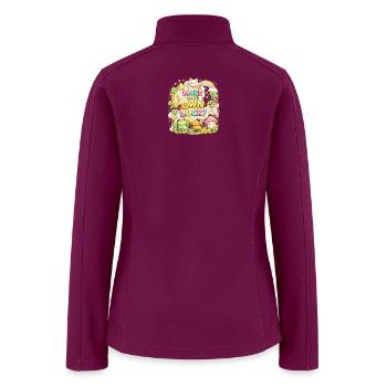 Make Your Own Luck Kawaii Cats - Women’s Soft Shell Jacket - raspberry - Back