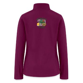 Oktoberfest Vibes with Beer Pretzel Hat - Women’s Soft Shell Jacket - raspberry - Back