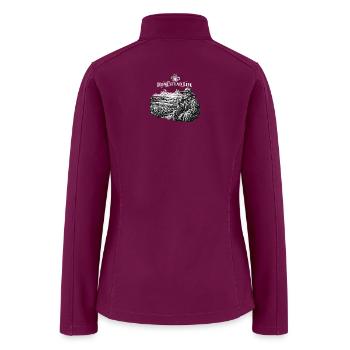 Homestead Life: Farmer at Dawn - Women’s Soft Shell Jacket - raspberry - Back