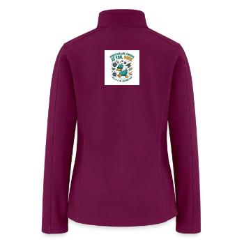 Whatever Life Throws At You Duck - Women’s Soft Shell Jacket - raspberry - Back