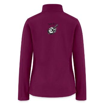 Guitar Legend Sketch Tee - Women’s Soft Shell Jacket - raspberry - Back