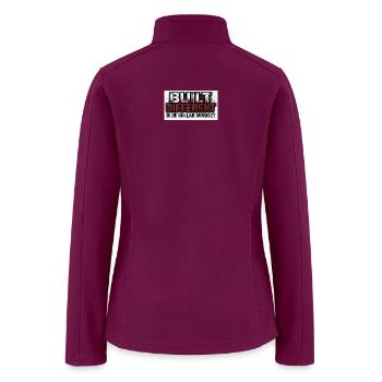 Built Different – Blue Collar Mindset - Women’s Soft Shell Jacket - raspberry - Back