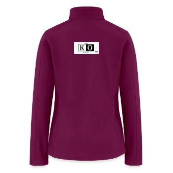 KO Report Monochrome Logo - Women’s Soft Shell Jacket - raspberry - Back