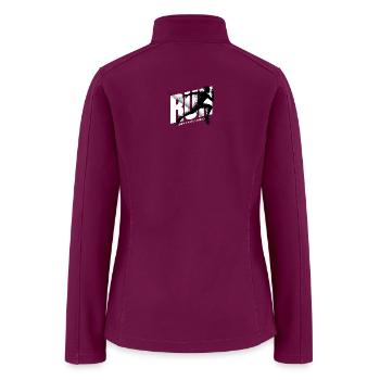 Dynamic Runner Silhouette - Liceria Running Club - Women’s Soft Shell Jacket - raspberry - Back