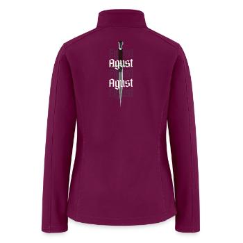 Gothic Dagger Repeating Against - Women’s Soft Shell Jacket - raspberry - Back