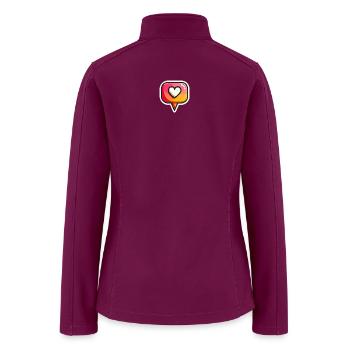 Talk bubble - Women’s Soft Shell Jacket - raspberry - Back