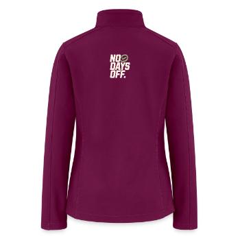 No Days Off: Relentless Hustle - Women’s Soft Shell Jacket - raspberry - Back