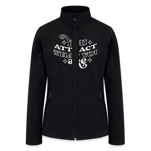 Law of Attraction Typography Manifest Quote - Women’s Soft Shell Jacket