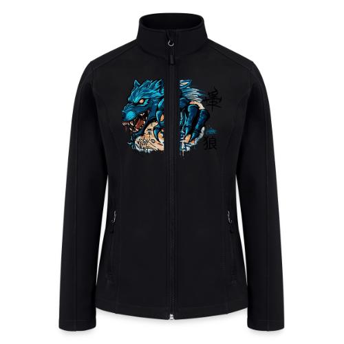 Blue Wolf Graffiti Street Art - Women’s Soft Shell Jacket