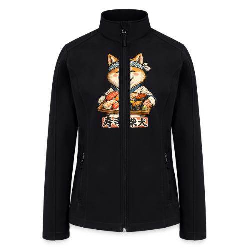 Funny Shiba Inu Sushi Kawaii Dog Tee - Women’s Soft Shell Jacket