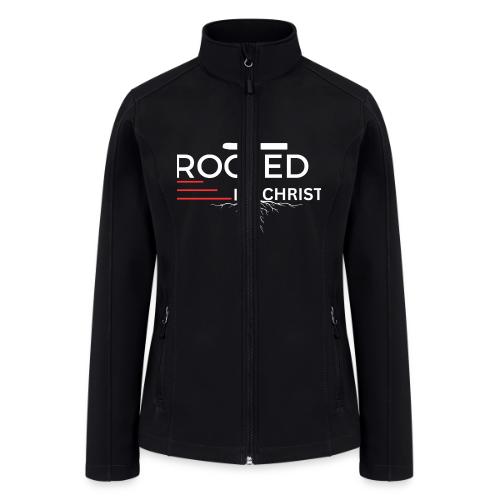 Rooted in Christ (white) - Colossians 2:7 - Women’s Soft Shell Jacket