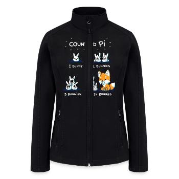 Count To Pi - Women’s Soft Shell Jacket - black - Front