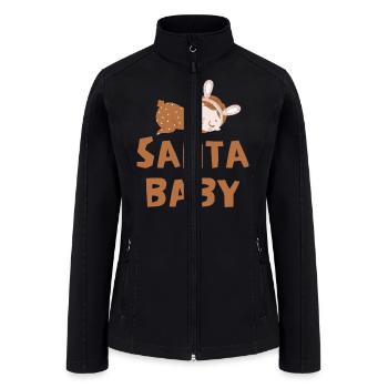 santa baby - Women’s Soft Shell Jacket - black - Front