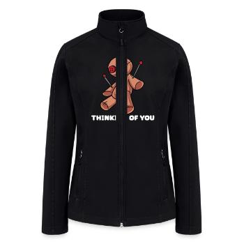 Thinking Of You Voodoo Spells Demon Witch Gothic - Women’s Soft Shell Jacket - black - Front