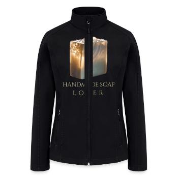 Handcrafted lighted bar of Soap - Women’s Soft Shell Jacket - black - Front