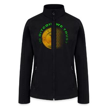 IN BITCOIN WE TRUST - Women’s Soft Shell Jacket - black - Front