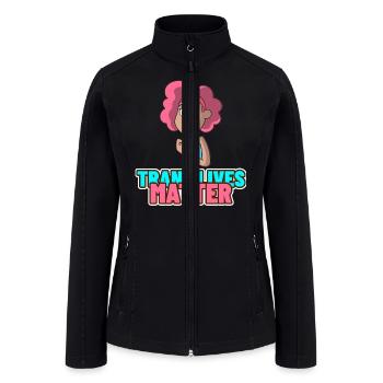Trans Lives Matter - Women’s Soft Shell Jacket - black - Front