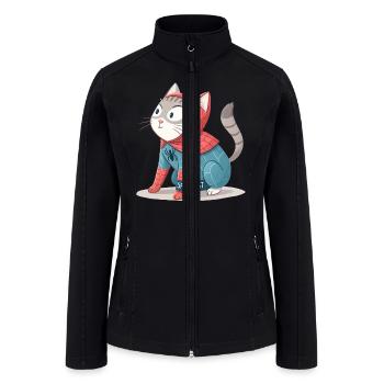 Meow-vel Universe - Women’s Soft Shell Jacket - black - Front