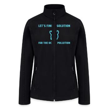 Marine Conservation - Women’s Soft Shell Jacket - black - Front