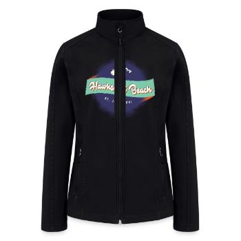 Hawksnest St. John USVI - Women’s Soft Shell Jacket - black - Front