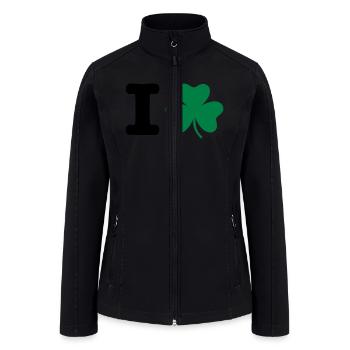 Shamrock - Women’s Soft Shell Jacket - black - Front