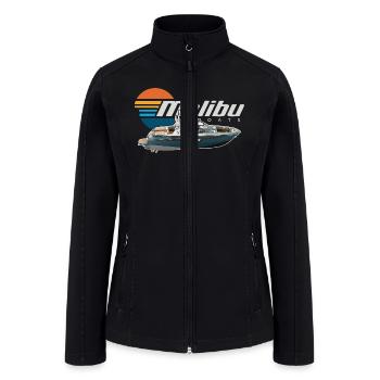 BOATS SEA - Women’s Soft Shell Jacket - black - Front