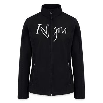 I love you - Women’s Soft Shell Jacket - black - Front