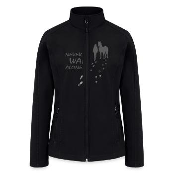 Never Walk Alone - Pet Horse - Women’s Soft Shell Jacket - black - Front