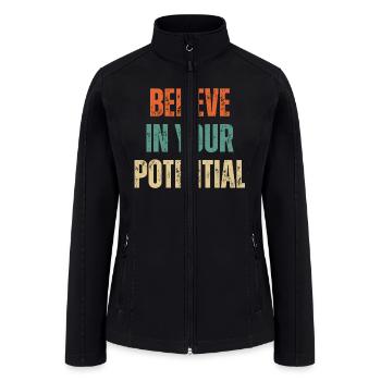 Inspirational and Motivational Quotes for Success - Women’s Soft Shell Jacket - black - Front
