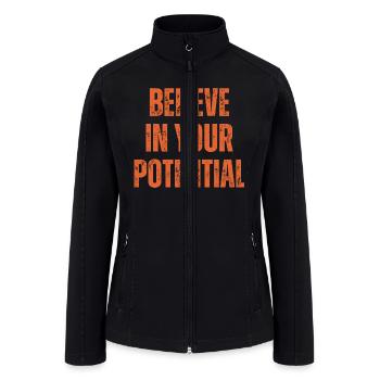 Inspirational and Motivational Quotes for Success - Women’s Soft Shell Jacket - black - Front