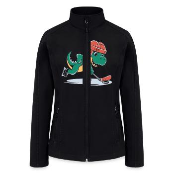 Dino Hockey Champ - Women’s Soft Shell Jacket - black - Front