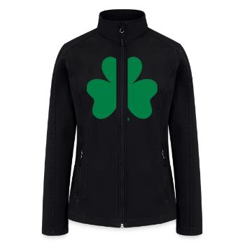 Shamrock - Women’s Soft Shell Jacket - black - Front