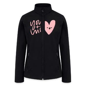 I love you - Women’s Soft Shell Jacket - black - Front