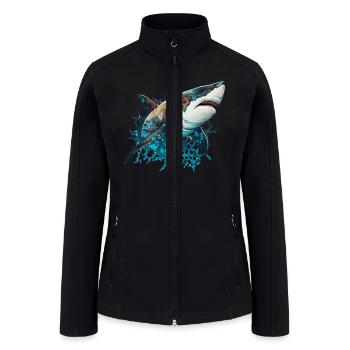 shark colour - Women’s Soft Shell Jacket - black - Front