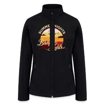 Summer Nights Bonfire Lights - Women’s Soft Shell Jacket - black - Front