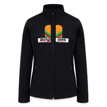 Burger lover - Women’s Soft Shell Jacket - black - Front
