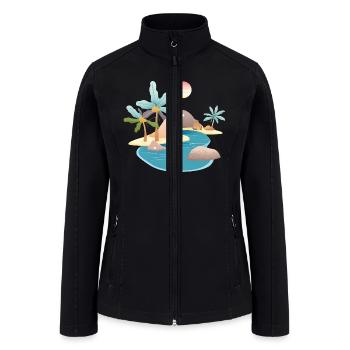 Island Landscape Design - Women’s Soft Shell Jacket - black - Front