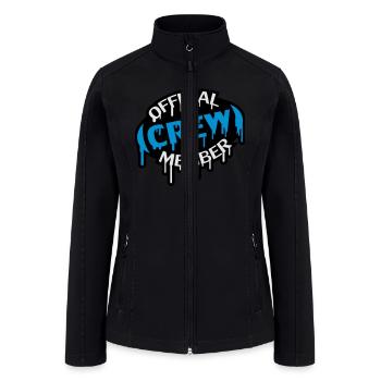 Official Crew Member Stamp - Women’s Soft Shell Jacket - black - Front
