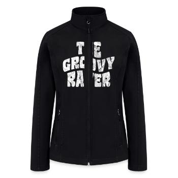 Rave Techno - Women’s Soft Shell Jacket - black - Front
