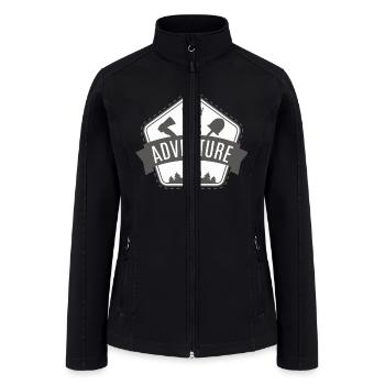 READY FOR ADVENTURE - Women’s Soft Shell Jacket - black - Front