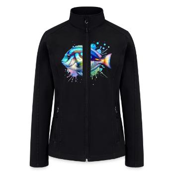 John Dory Fish - Women’s Soft Shell Jacket - black - Front