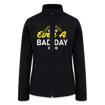 take it easy - Women’s Soft Shell Jacket - black - Front