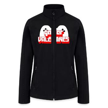 V IS FOR GAMING GAMER VALNTINES - Women’s Soft Shell Jacket - black - Front