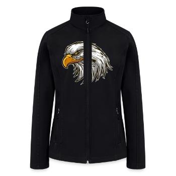 Eagle head - Women’s Soft Shell Jacket - black - Front